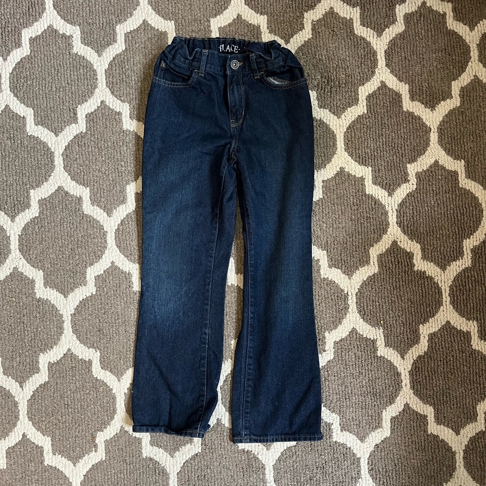 Children’s Place Boot Cut Jeans, Size 10, Dark Denim, like new !